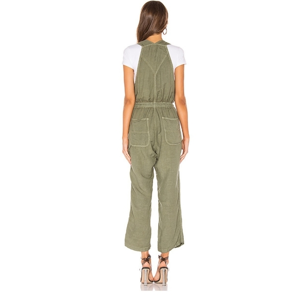 NWT Revolve NSF Dahlia Olive Cinched Waist Overall - Picture 2 of 5